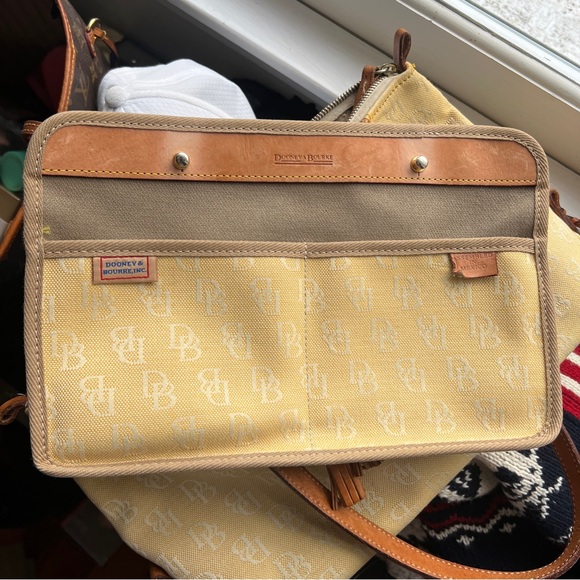 Dooney & Bourke yellow monogram canvas tote - Picture 14 of 16